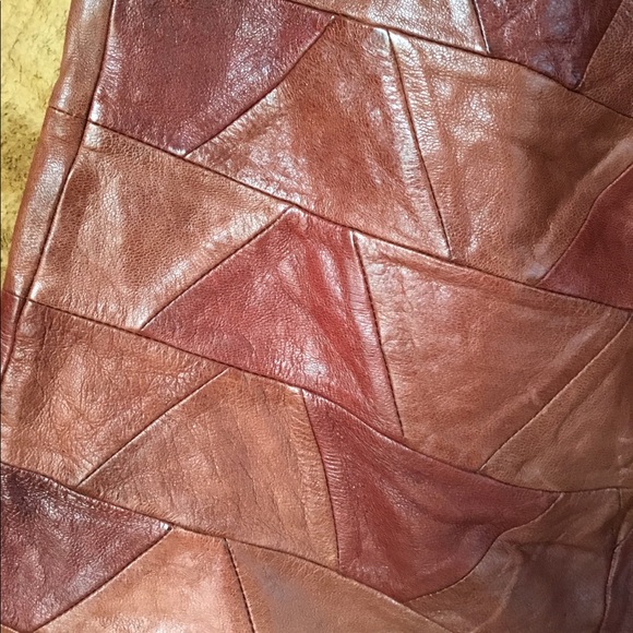 Fossil Leather Skirt - Picture 3 of 4